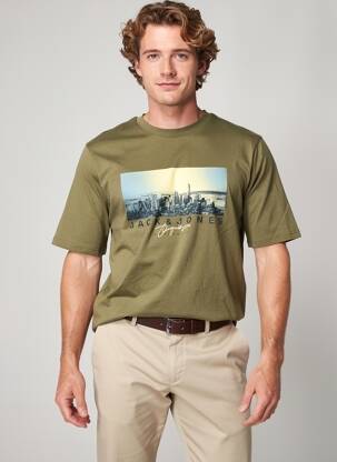 T-shirt vert JACK & JONES homme
