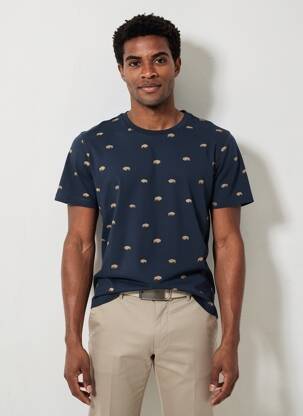 T-shirt bleu PETROL INDUSTRIES homme