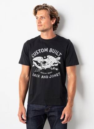T-shirt noir JACK & JONES homme