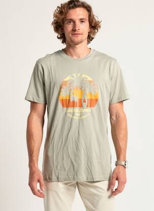 T-shirt beige JACK & JONES homme