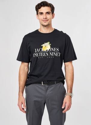 T-shirt noir JACK & JONES homme