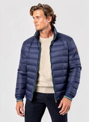 Doudoune manches longues sans capuche bleu RALPH LAUREN homme
