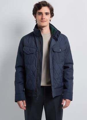 Doudoune manches longues sans capuche bleu RALPH LAUREN homme
