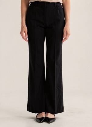 Pantalon flare stretch taille haute noir BARBARA BUI femme