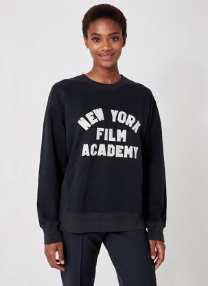 Pull resserrée sur le bas manches longues noir NYFA femme