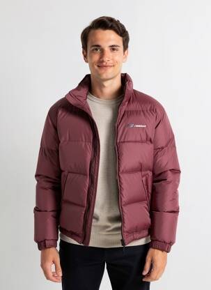 Doudoune manches longues a capuche violet REEBOK homme