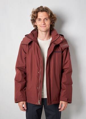 Parka manches longues a capuche rouge TIMBERLAND homme
