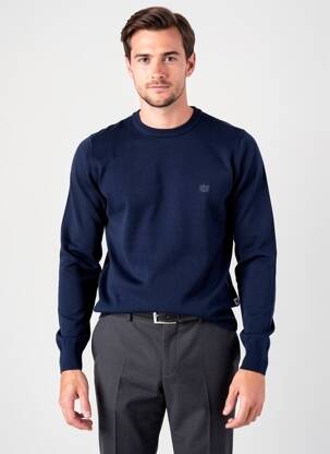 Pull stretch manches longues bleu BENDORFF homme