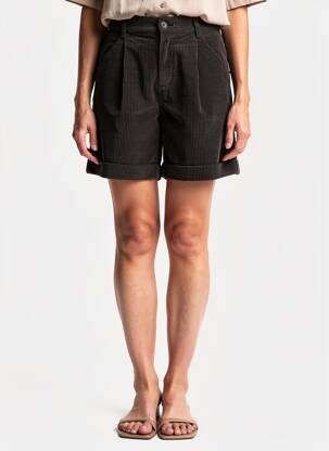 Short taille à pinces taille haute gris VERO MODA femme