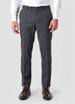 Pantalon slim tissage chiné taille basse gris BRÜHL homme