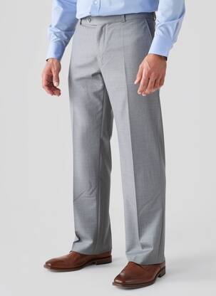 Pantalon chino tissage chiné taille haute gris BRÜHL homme
