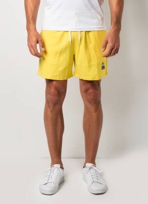 Short coupe droite taille normale jaune LE COQ SPORTIF homme
