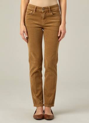 Pantalon slim stretch marron CIMARRON femme