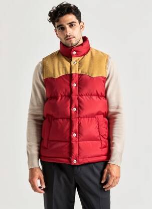 Doudoune poches sans capuche rouge LEVI'S homme