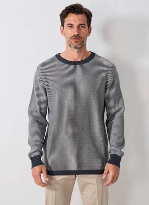 Pull stretch manches longues bleu BASK IN THE SUN homme