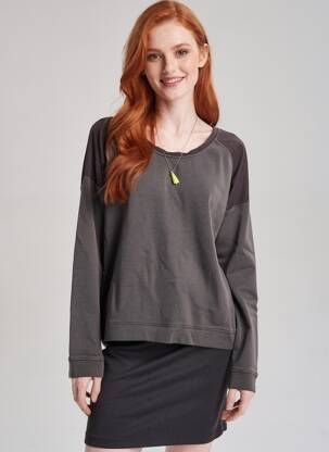 Pull coupe cintrée manches longues gris MAISON SCOTCH femme