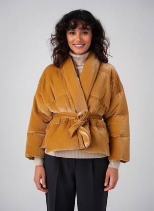 Doudoune manches longues sans capuche marron NOTSHY femme