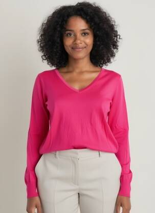 Pull coupe cintrée manches longues rose PEAK PERFORMANCE femme