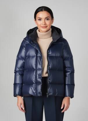 Doudoune manches longues a capuche bleu RRD (ROBERTO RICCI DESIGNS) femme