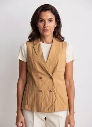 Blazer poches beige ESPRIT femme