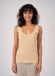 Pull stretch sans manche marron ESPRIT femme