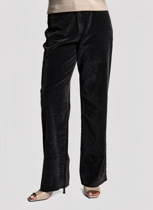 Pantalon droit stretch noir GUY DUBOUIS femme