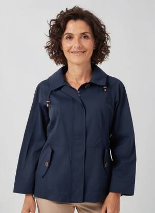 Parka sans capuche sans capuche bleu CONCEPT K femme
