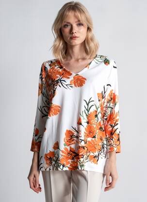 T-shirt manches longues manches longues blanc PAPAREIL femme
