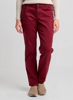 Pantalon slim stretch rouge IMPAQT femme
