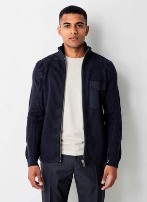 Gilet manches longues manches longues bleu MINIMUM homme