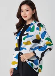 Blazer fausses poches blanc LES TROPEZIENNES PAR M.BELARBI femme