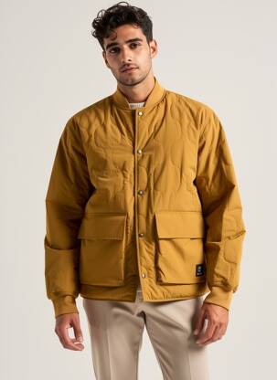 Doudoune manches longues sans capuche jaune TIMBERLAND homme