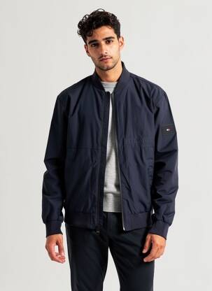 Doudoune manches longues sans capuche bleu TOMMY HILFIGER homme