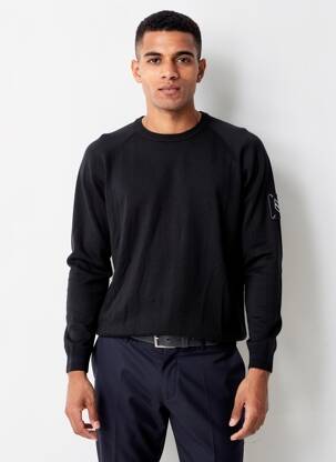 Pull stretch manches longues noir FREEMAN T.PORTER homme