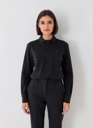 Polo manches longues manches longues noir G STAR femme