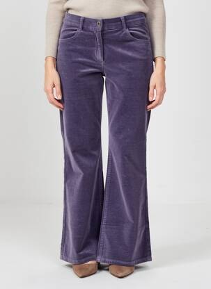 Pantalon flare stretch taille normale violet EAST DRIVE femme