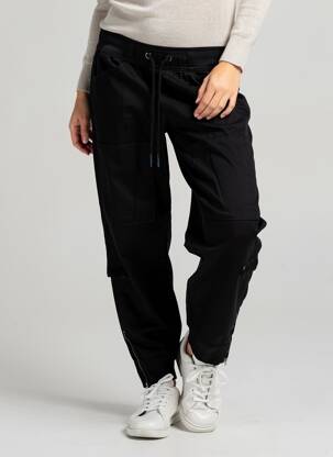 Pantalon cargo poches noir FREEMAN T.PORTER femme