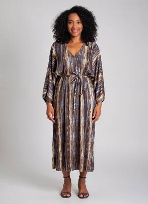 Robe longue manches longues manches longues noir RUE MAZARINE femme