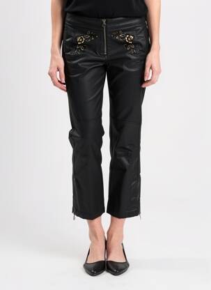 Pantacourt coupe droite taille normale noir DESIGUAL femme
