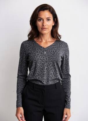 T-shirt manches longues manches longues gris DIPLODOCUS femme