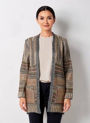 Gilet manches longues stretch gris DESIGUAL femme
