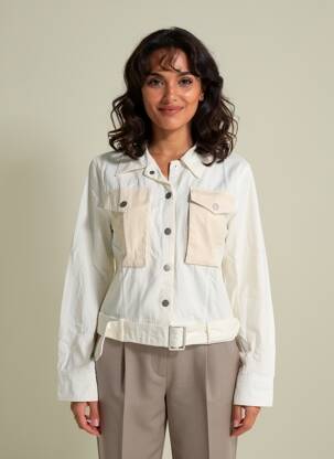 Veste casual poches beige DESIGUAL femme