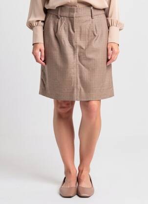 Jupe courte poches marron ESPRIT femme