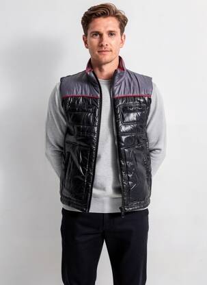 Doudoune poches sans capuche noir KAPORAL homme