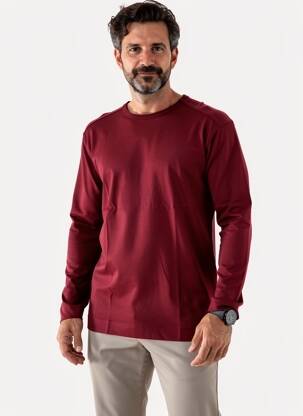T-shirt coupe cintrée manches longues rouge HOM homme