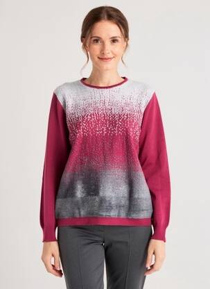 Pull stretch manches longues rouge JUPER femme