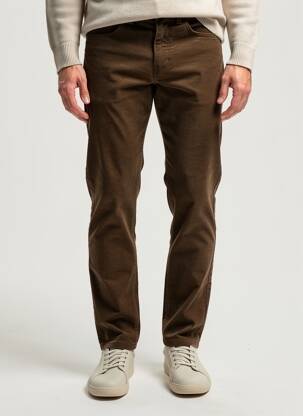 Pantalon slim tissage velours taille normale marron GANT homme