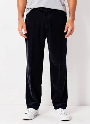 Pantalon droit stretch taille normale noir GIANNI MARCO homme
