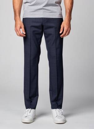 Pantalon chino imprimé imprimé prince de galle taille normale bleu DIGEL homme