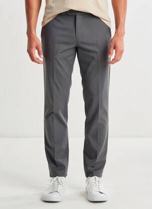 Pantalon chino tissage chiné taille normale gris MMX homme